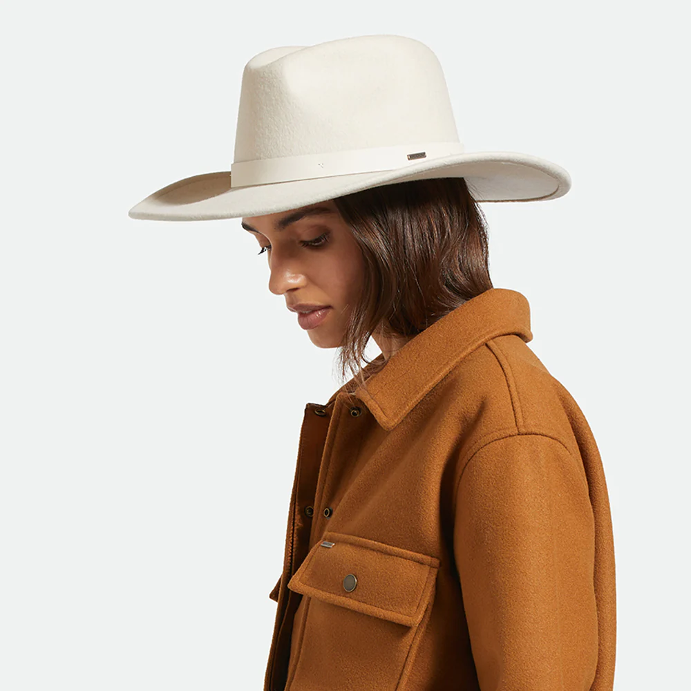 Brixton Harper Fedora Hut aus Wollfilz - Creme - Image 5