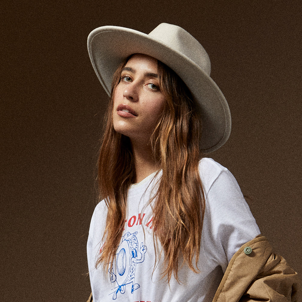 Brixton Harper Fedora Hut aus Wollfilz - Creme - Image 6