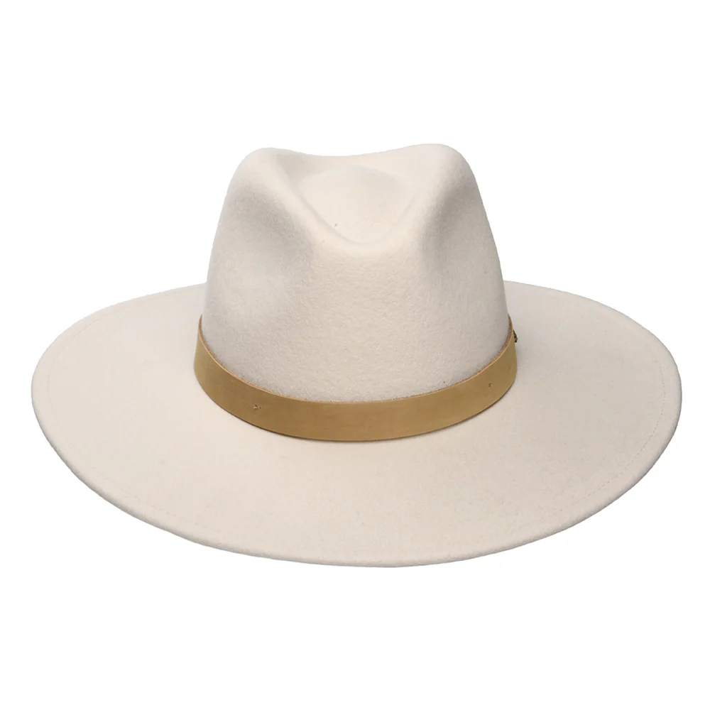 Brixton Harper Fedora Hut aus Wollfilz - Cremeweiß-Natur - Image 4