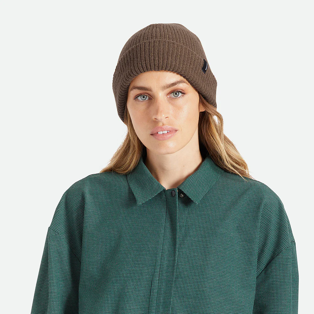 Brixton Heist Beanie Mütze mit Umschlag - Braun - Image 5