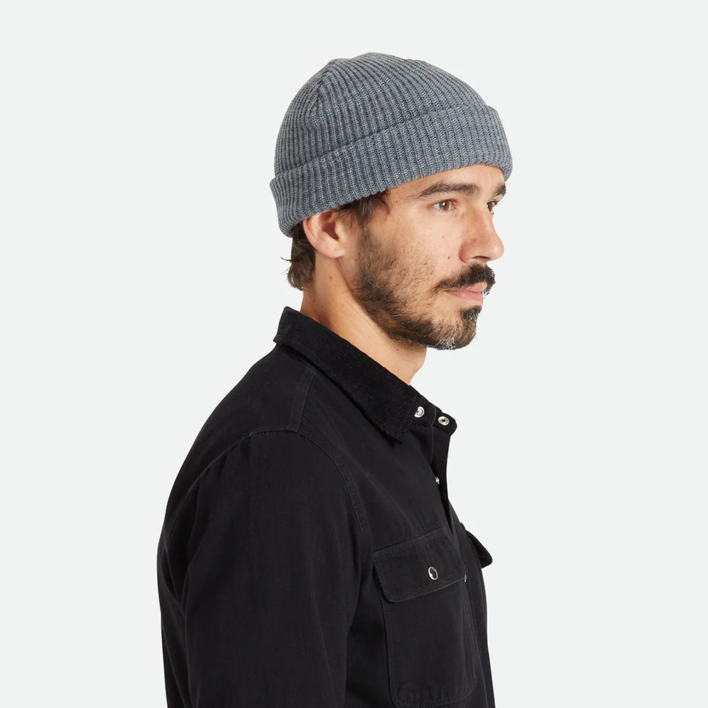 Brixton Heist Beanie Mütze mit Umschlag - Dunkelgrau - Image 4