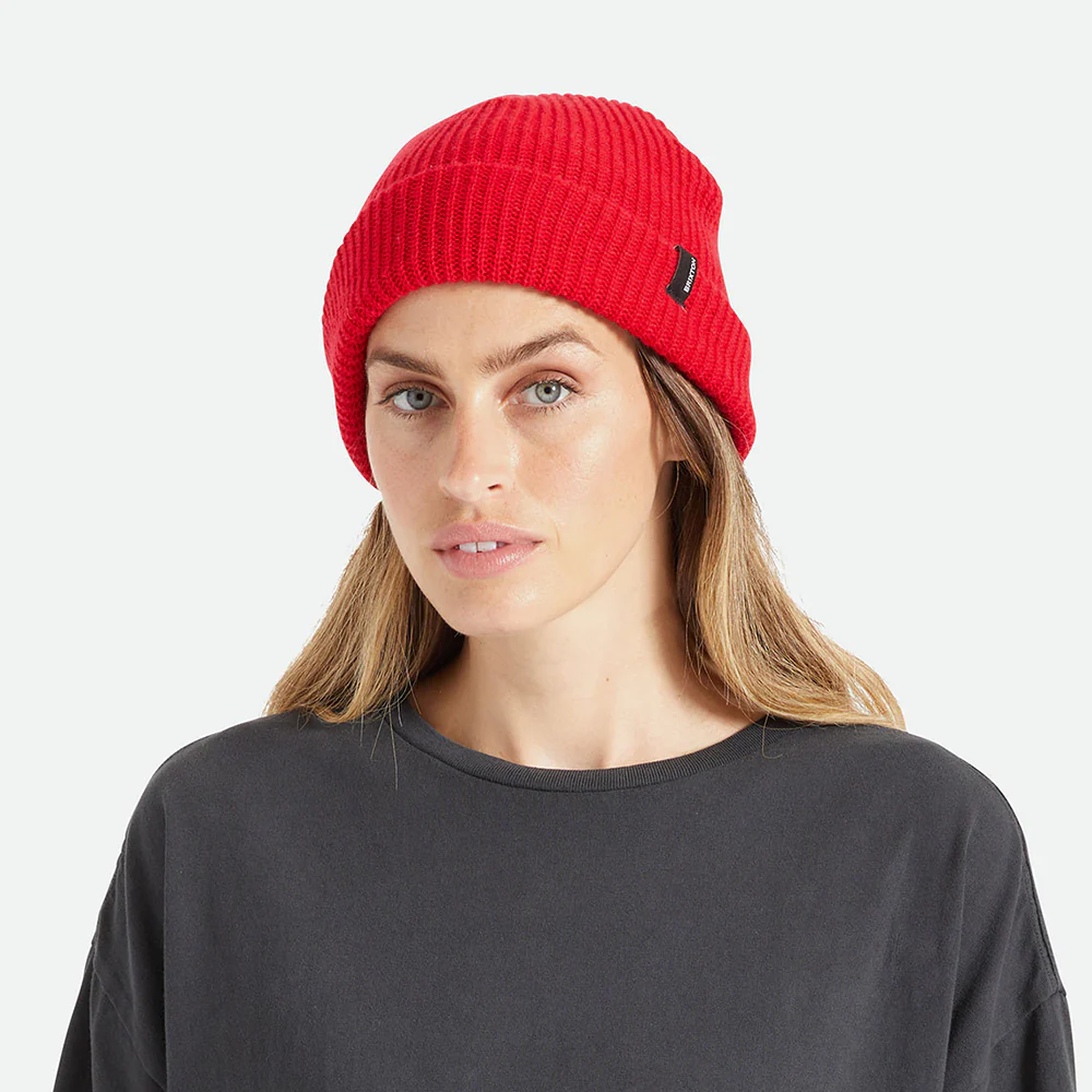 Brixton Heist Beanie Mütze mit Umschlag - Rot - Image 6