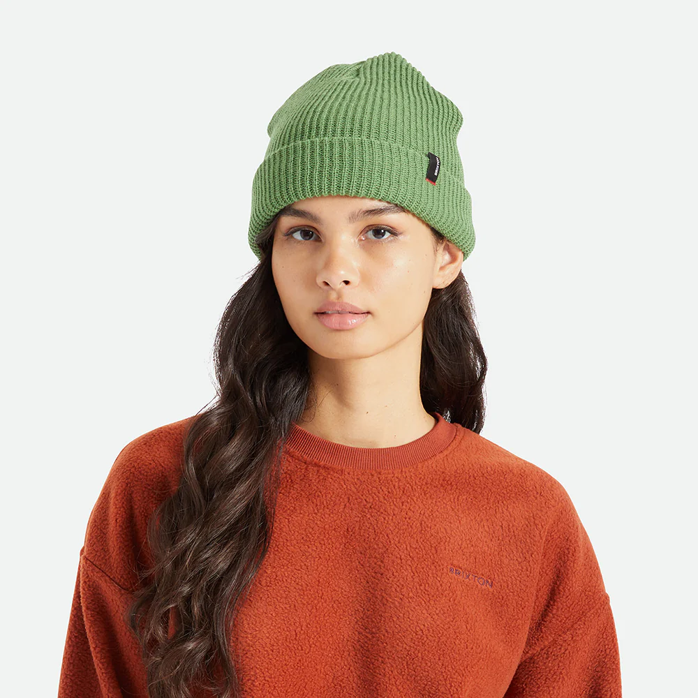 Brixton Heist Beanie Mütze mit Umschlag - Grün - Image 4