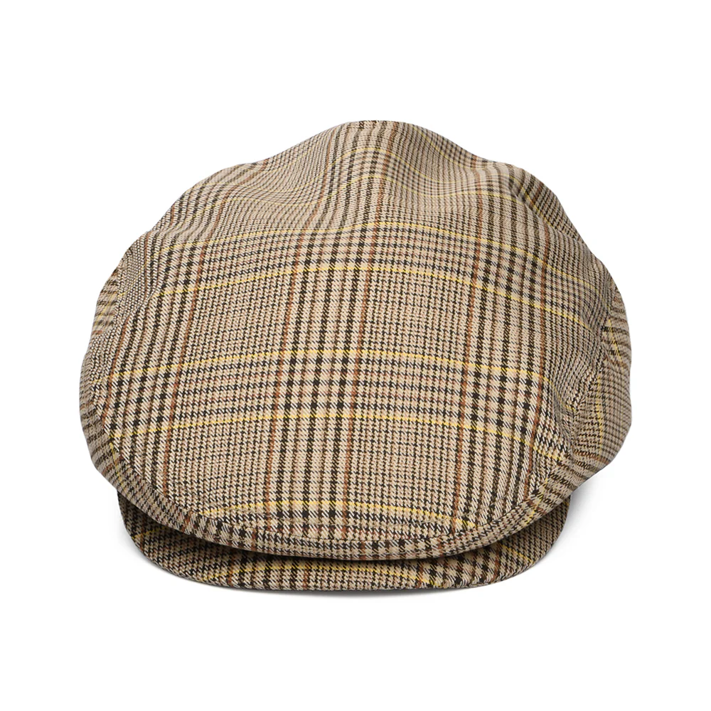 Brixton Hooligan Leichtgewicht Schiebermütze Houndstooth - Hellbraun-Braun-Rostrot - Image 2