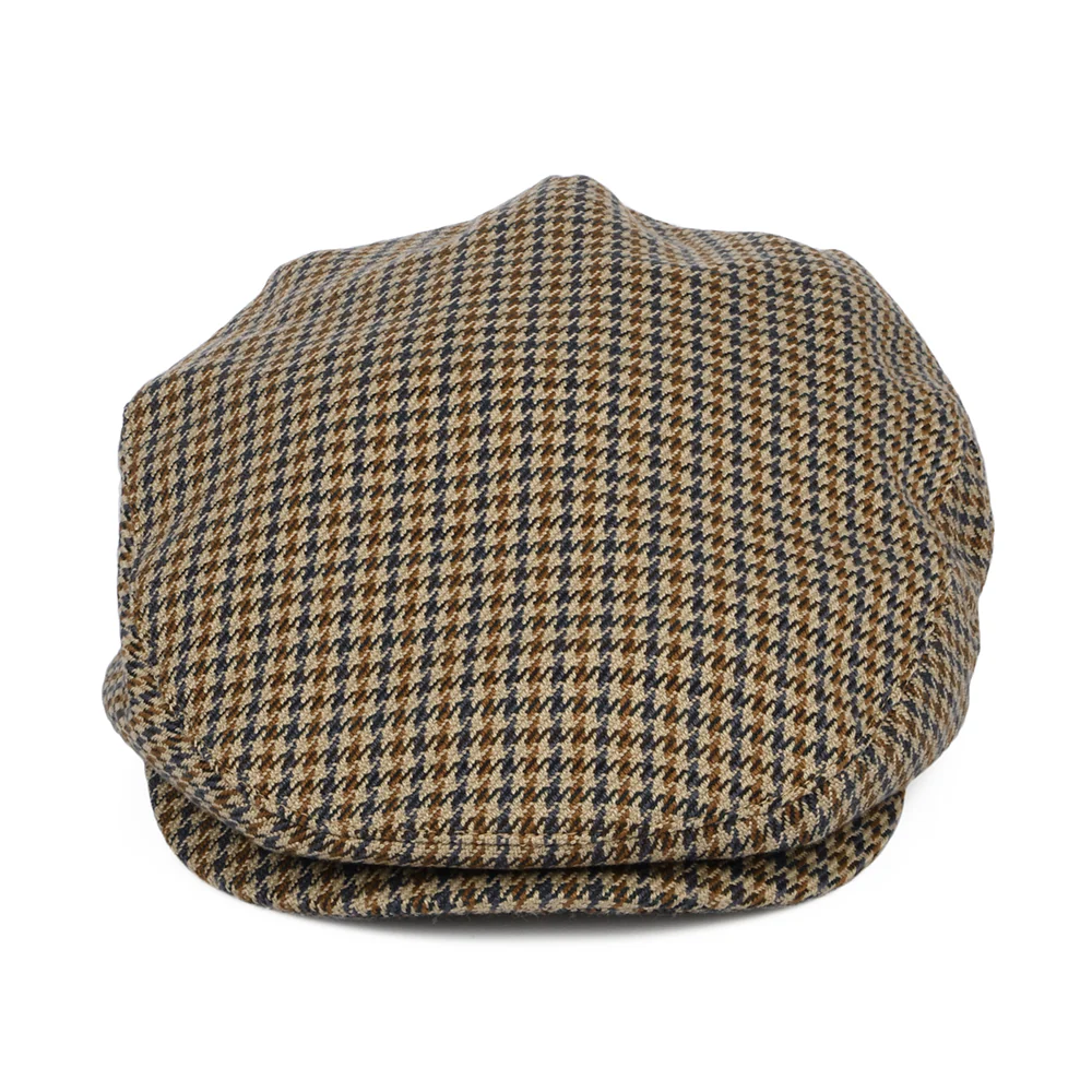 Brixton Hooligan Schiebermütze Houndstooth - Sand-Marineblau - Image 2