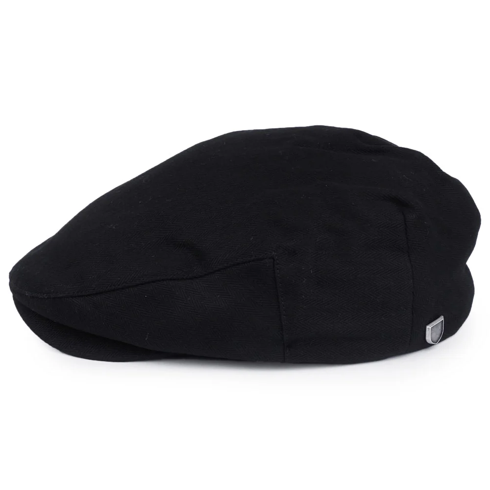 Brixton Hooligan Schiebermütze mit Fischgrätmuster - Schwarz - Image 3