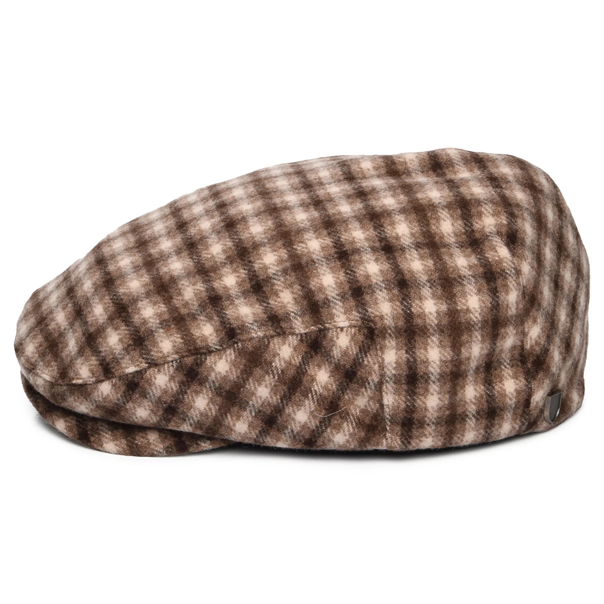 Brixton Hooligan Schiebermütze mit Schottenkaro - Sand-Braun - Image 6