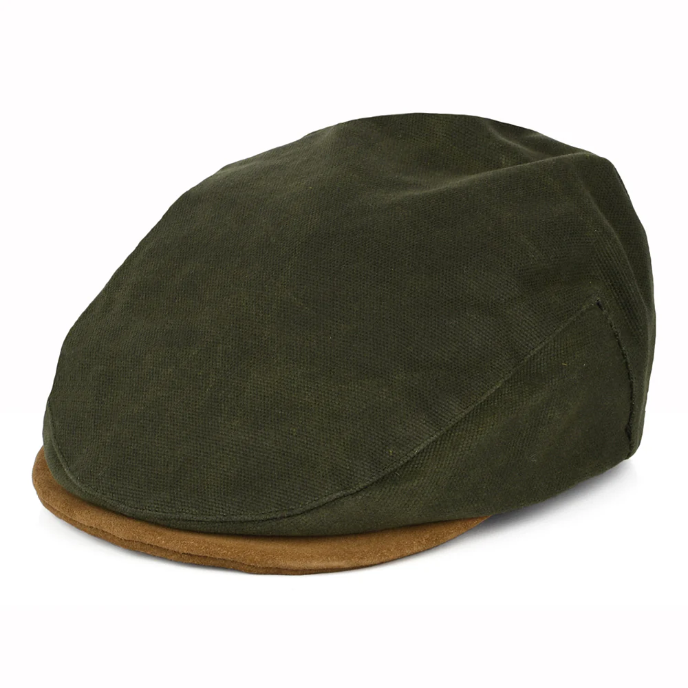 Brixton Hooligan Schiebermütze - Olivgrün-Hellbraun