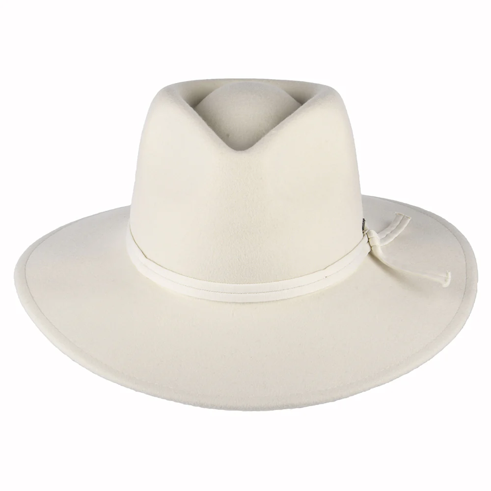 Brixton Joanna Knautschbarer Fedora Hut aus Wollfilz - Cremeweiß - Image 3