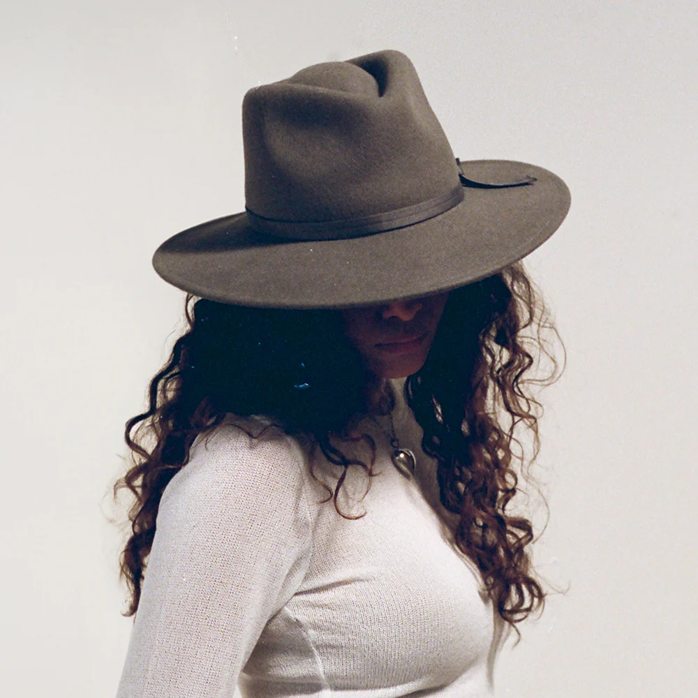 Brixton Joanna Knautschbarer Fedora Hut aus Wollfilz - Dunkelgrau - Image 6