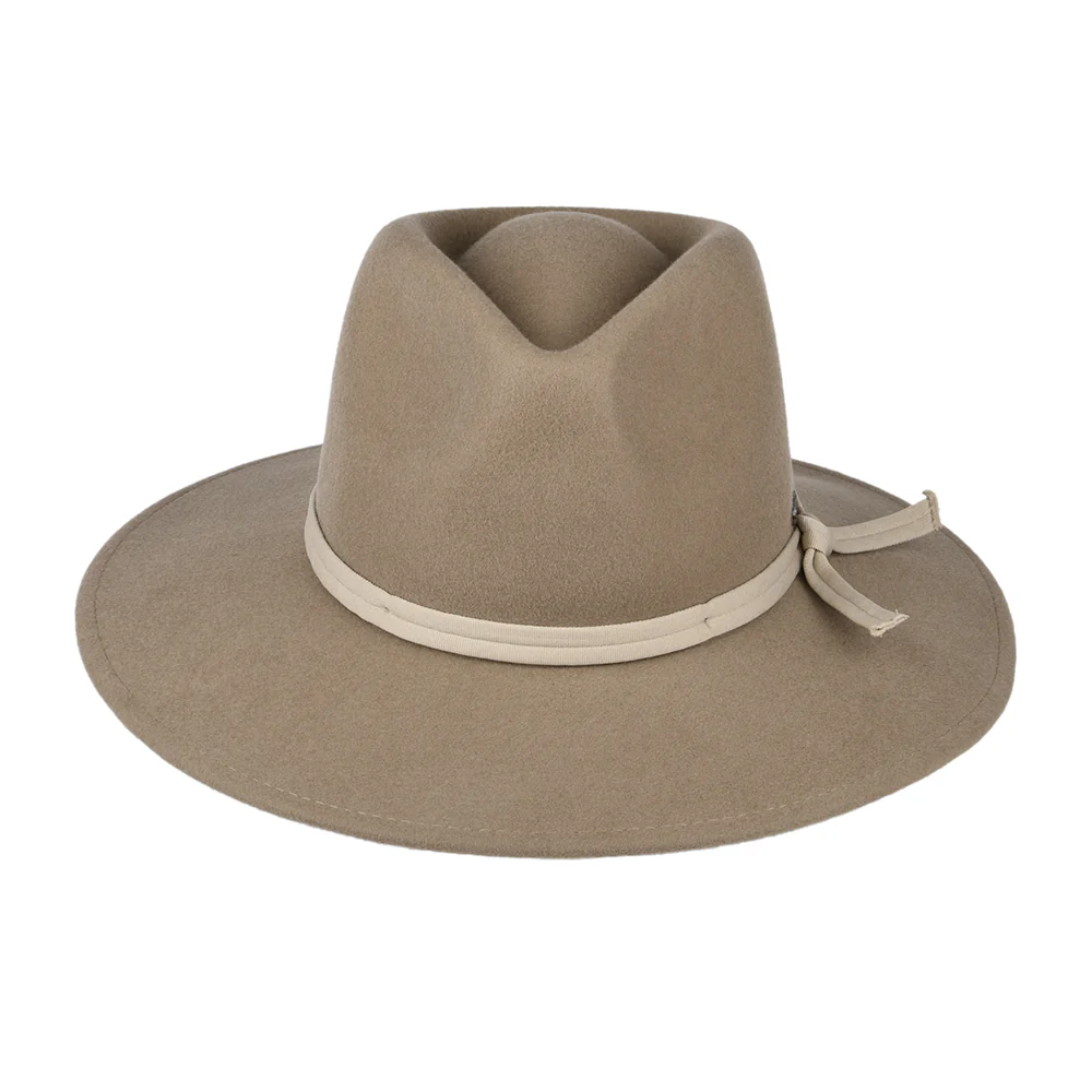 Brixton Joanna Knautschbarer Fedora Hut aus Wollfilz - Kamel-Beige - Image 3