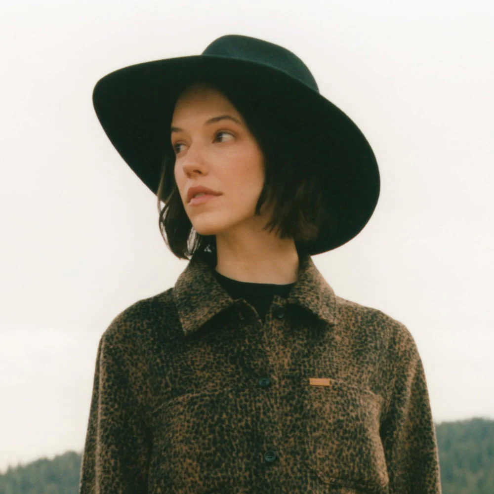 Brixton Layton Weite Krempe Fedora Hut - Schwarz - Image 4