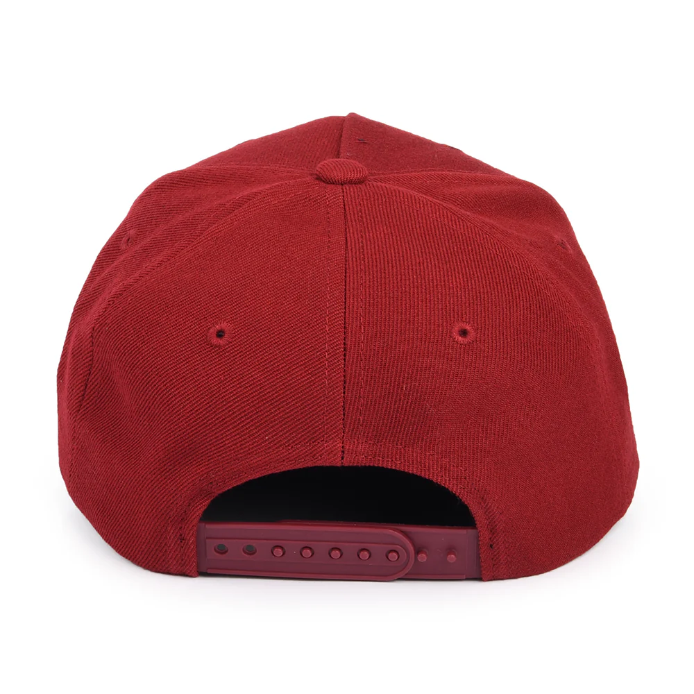 Brixton Linwood C NetPlus MP Snapback Cap - Dunkles Burgunderrot - Image 3