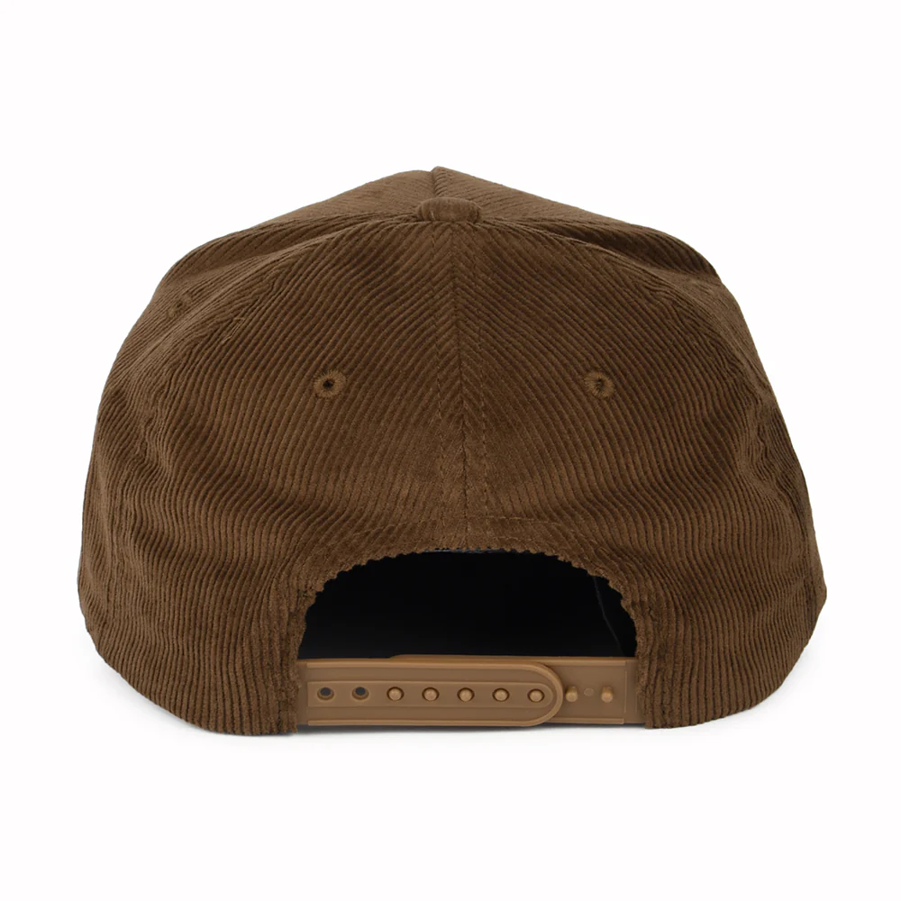 Brixton Linwood C NetPlus MP Kord Snapback Cap - Braun-Rot - Image 3