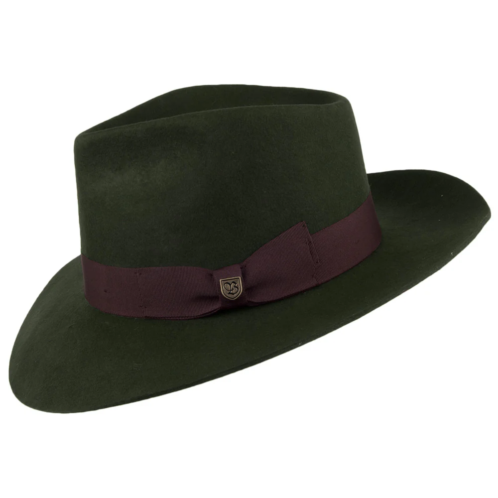 Brixton Lopez Fedora Hut - Dunkles Olivengrün - Image 2