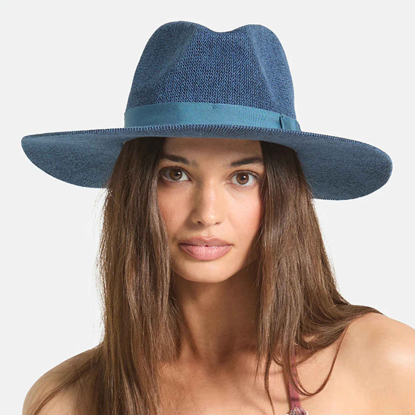 Brixton Lyons Gestrickt Knautschbarer Fedora Hut - Dunkelblau - Image 5