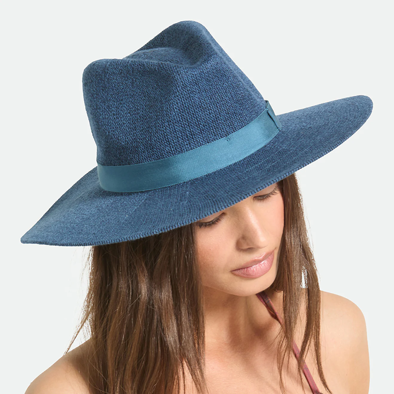 Brixton Lyons Gestrickt Knautschbarer Fedora Hut - Dunkelblau - Image 7