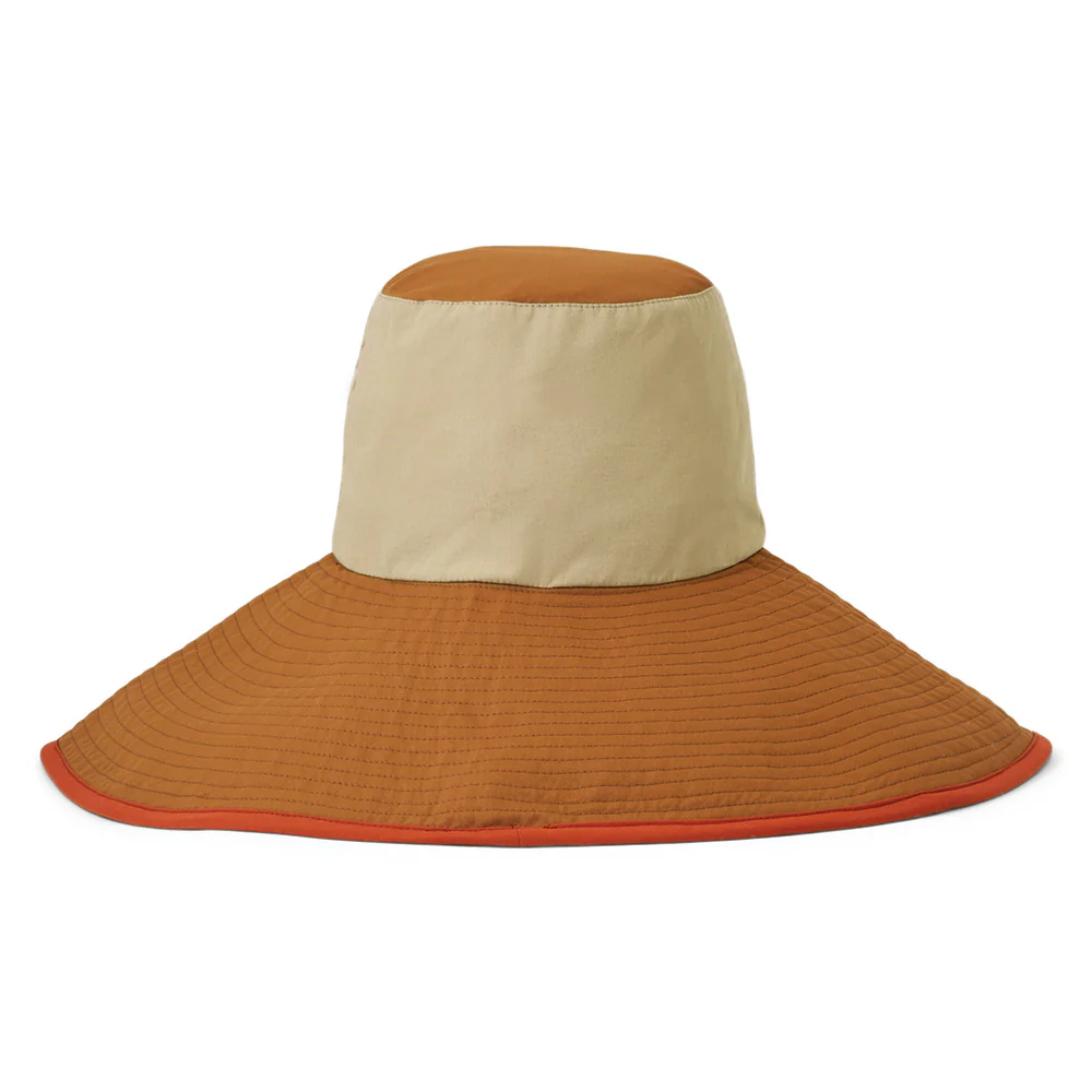 Brixton Maddie mit erweiterter Krempe Knautschbarer Fischerhut - Sand-Braun-Weiß - Image 2