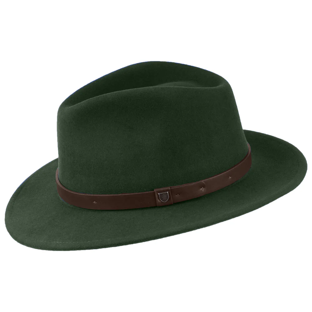 Brixton Messer Fedora Hut aus Wollfilz - Moosgrün - Image 2