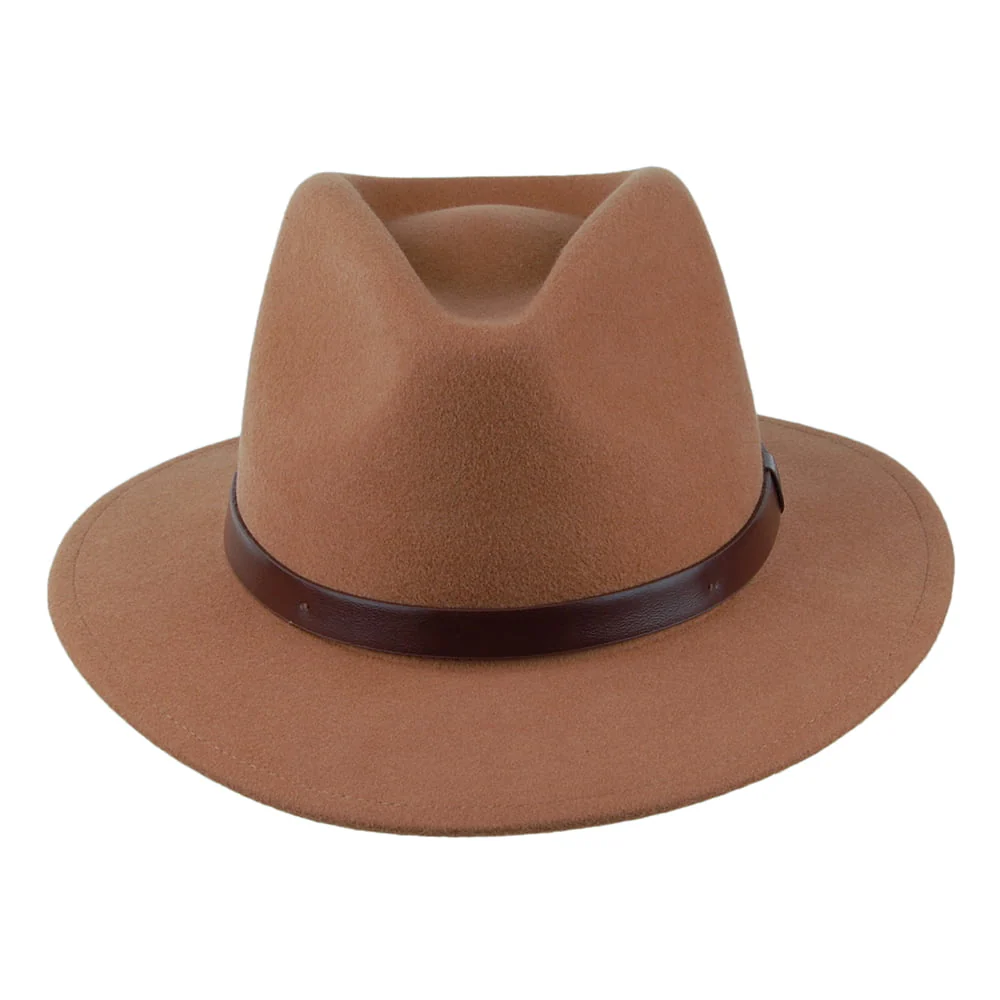 Brixton Messer Fedora Hut - Karamell - Image 3