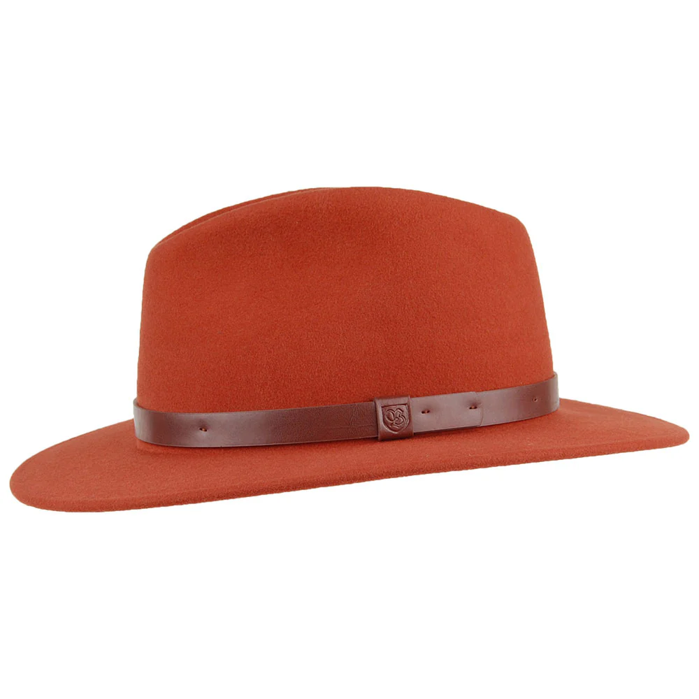 Brixton Messer Fedora Hut - Ziegelrot - Image 2