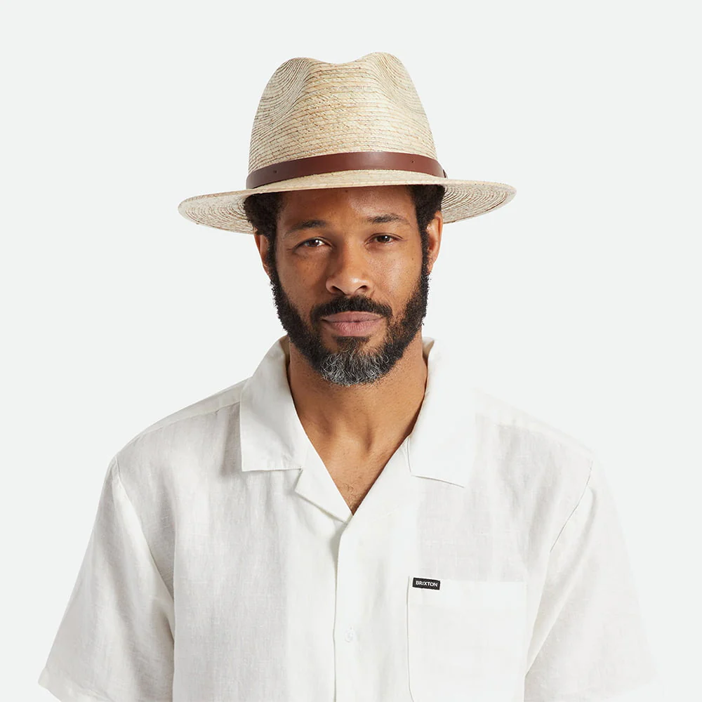Brixton Messer II Fedora Hut aus Stroh - Natur - Image 4