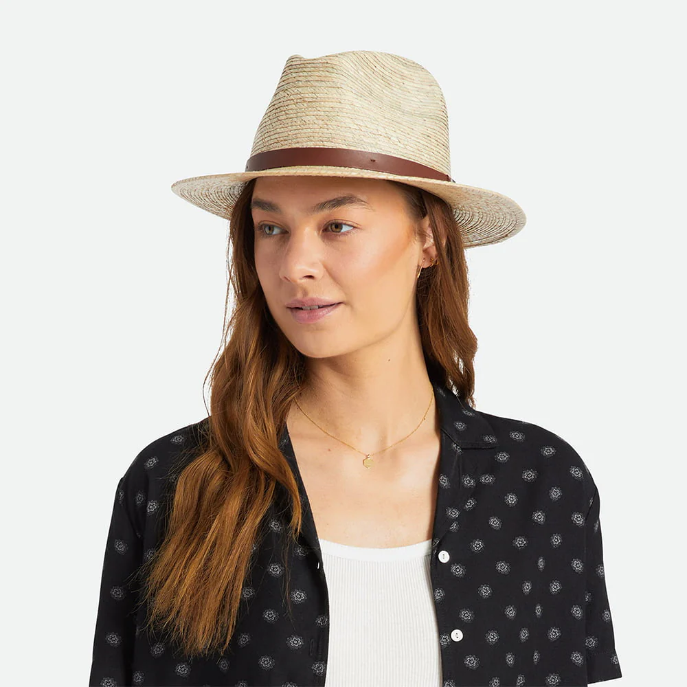 Brixton Messer II Fedora Hut aus Stroh - Natur - Image 5