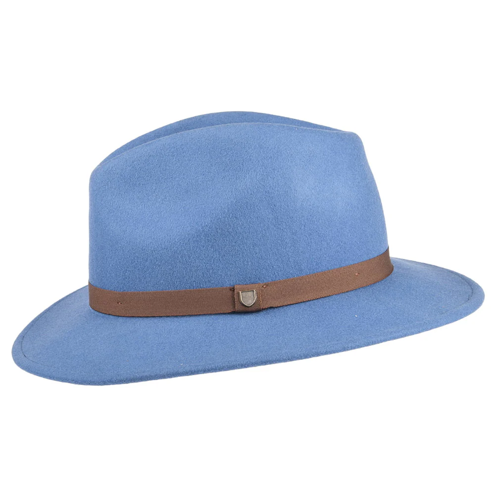 Brixton Messer Packbarer Fedora Hut aus Wollfilz - Schieferblau - Image 2