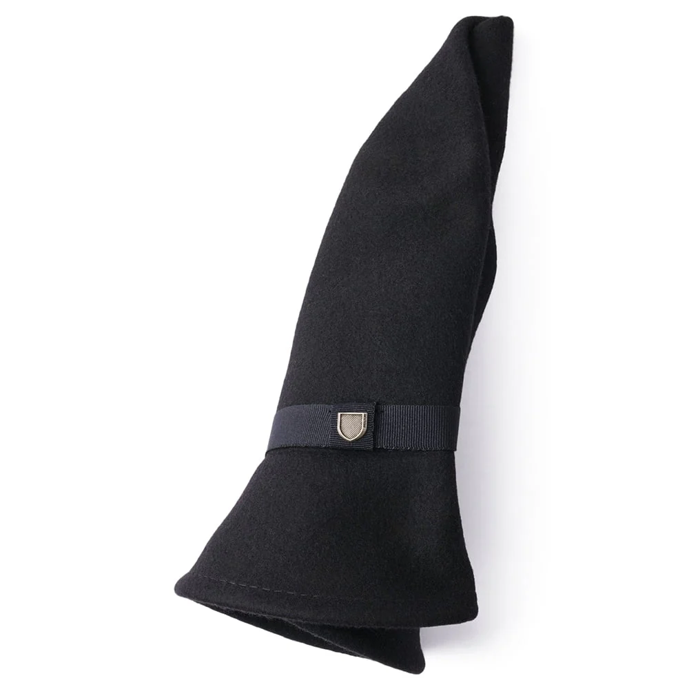 Brixton Messer Packbarer Fedora Hut aus Wollfilz - Schwarz - Image 4
