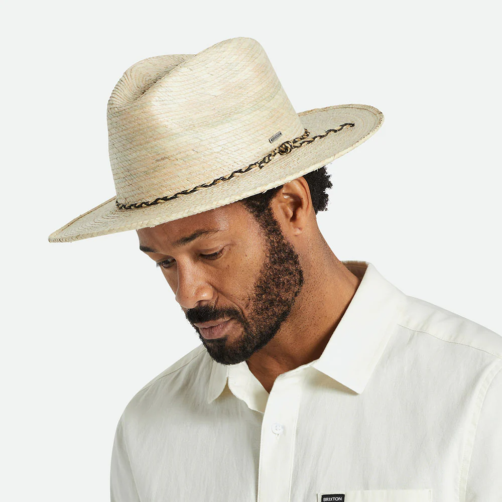 Brixton Messer Western Fedora Hut aus Stroh - Natur - Image 4