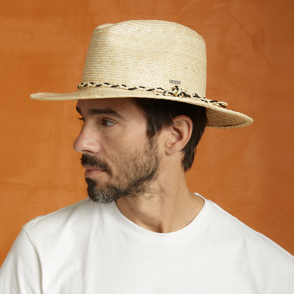 Brixton Messer Western Fedora Hut aus Stroh - Natur - Image 9