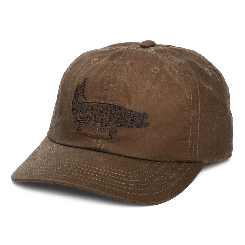 Brixton Muskie Netplus MP Weather Guard Baseball Cap aus gewachster Baumwolle - Kupferrot