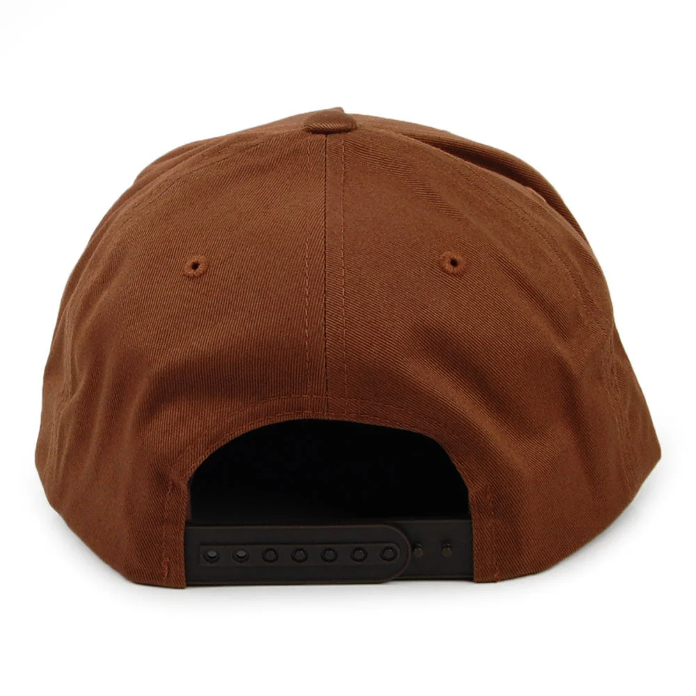 Brixton Oath 110 Medium Profil Snapback Cap - Braun - Image 3
