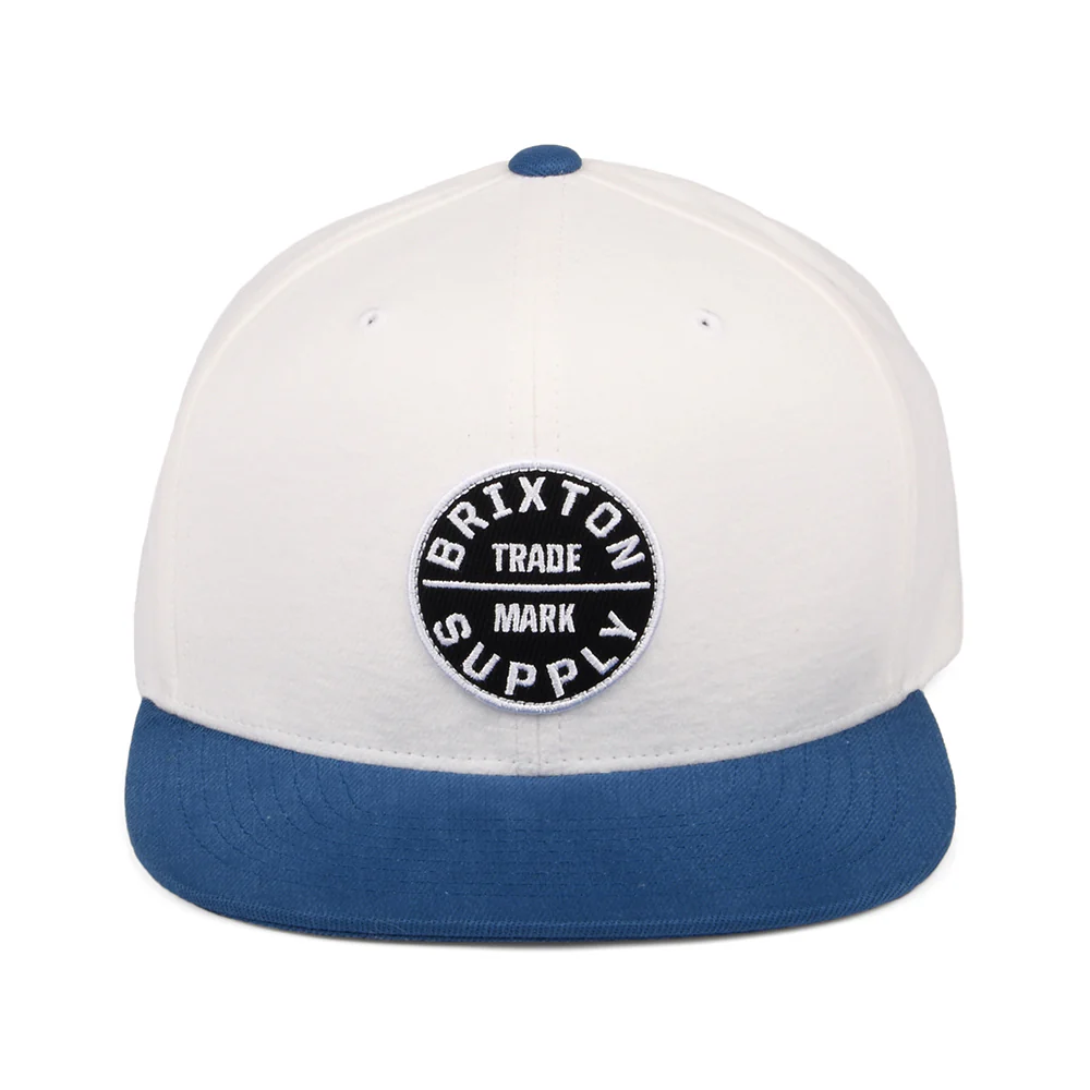 Brixton Oath III Snapback Cap - Cremeweiß-Himmelblau - Image 2