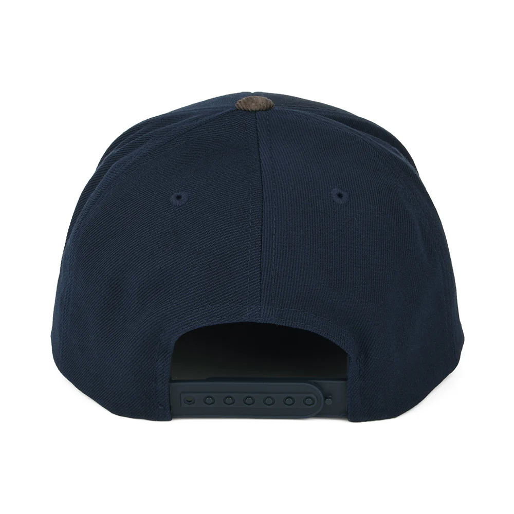 Brixton Oath III Snapback Cap - Marineblau-Braun - Image 3