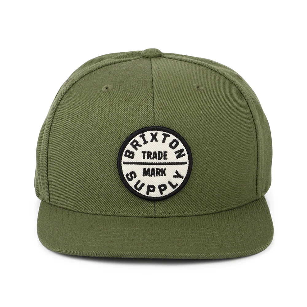 Brixton Oath III Snapback Cap - Olivgrün - Image 2