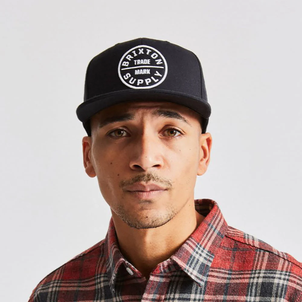 Brixton Oath III Snapback Cap - Schwarz - Image 4