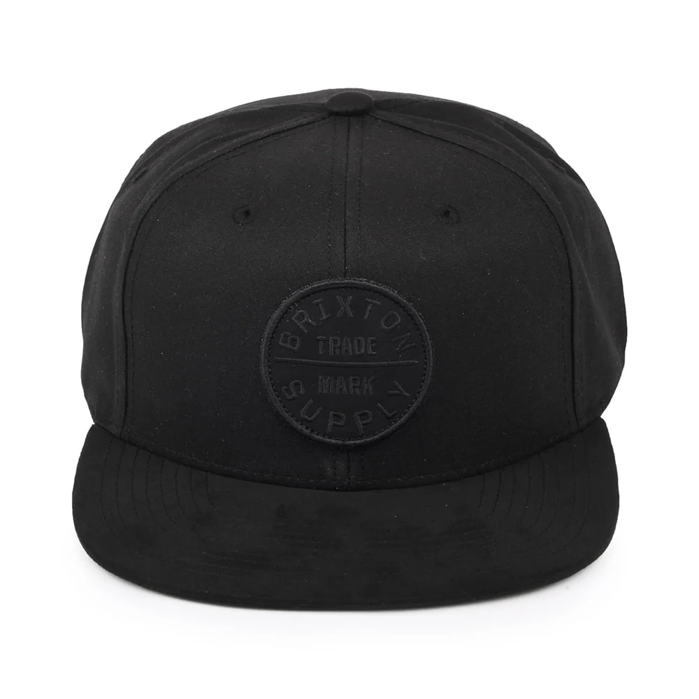 Brixton Oath III Snapback Cap aus Baumwolle - Schwarz auf Schwarz - Image 2