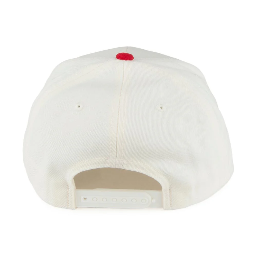 Brixton Oath III Snapback Cap - Weiß-Rot - Image 3