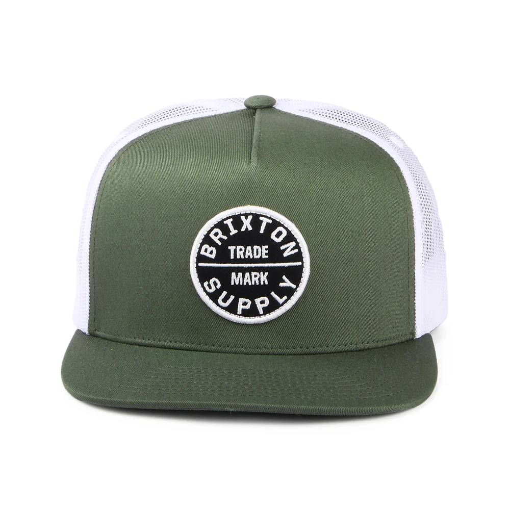 Brixton Oath MP Trucker Cap - Salbeigrün-Weiß - Image 2