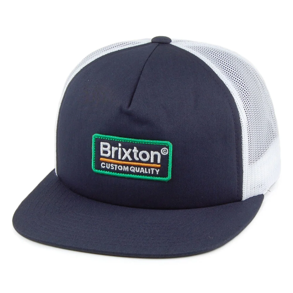Brixton Palmer MP Mesh Trucker Cap - Blau-Weiß