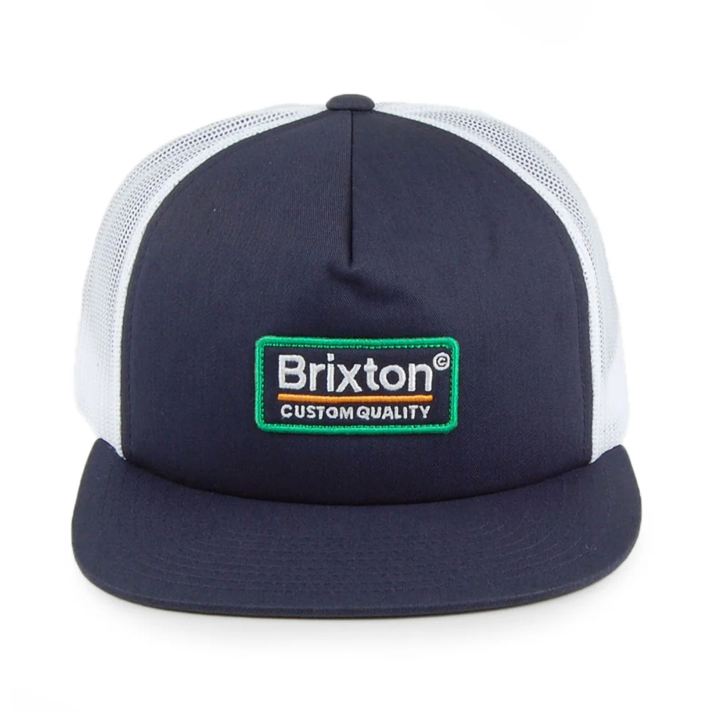 Brixton Palmer MP Mesh Trucker Cap - Blau-Weiß - Image 2
