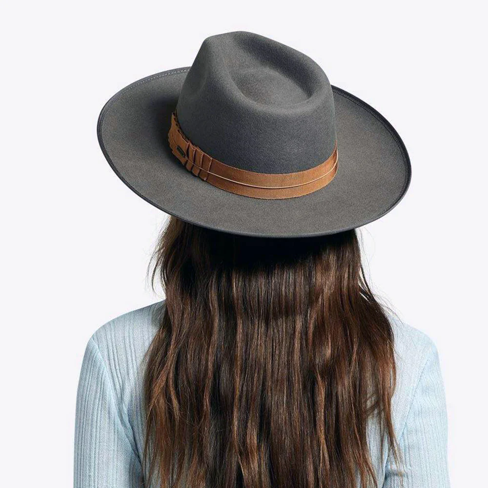 Brixton Reno Fedora Hut aus Wollfilz - Dunkelgrau - Image 7