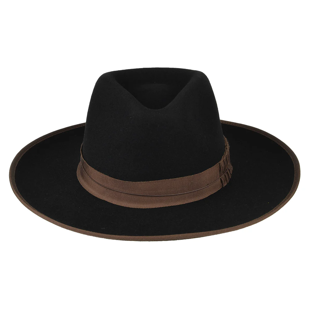 Brixton Reno Fedora Hut aus Wollfilz - Schwarz-Braun - Image 3