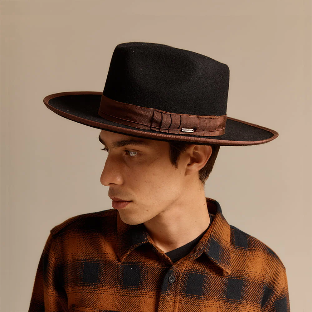 Brixton Reno Fedora Hut aus Wollfilz - Schwarz-Braun - Image 4