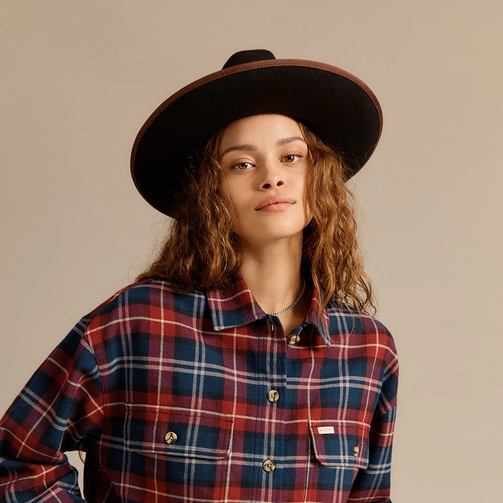 Brixton Reno Fedora Hut aus Wollfilz - Schwarz-Braun - Image 5
