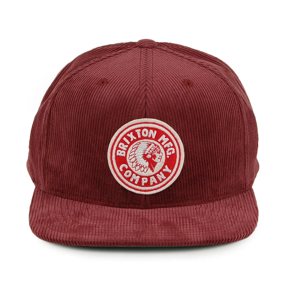 Brixton Rival Kord Snapback Cap - Kastanienbraun - Image 2