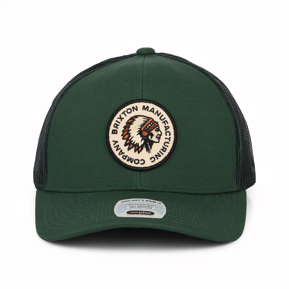 Brixton Rival Stamp NetPlus MP II Trucker Cap - Kieferngrün - Image 2