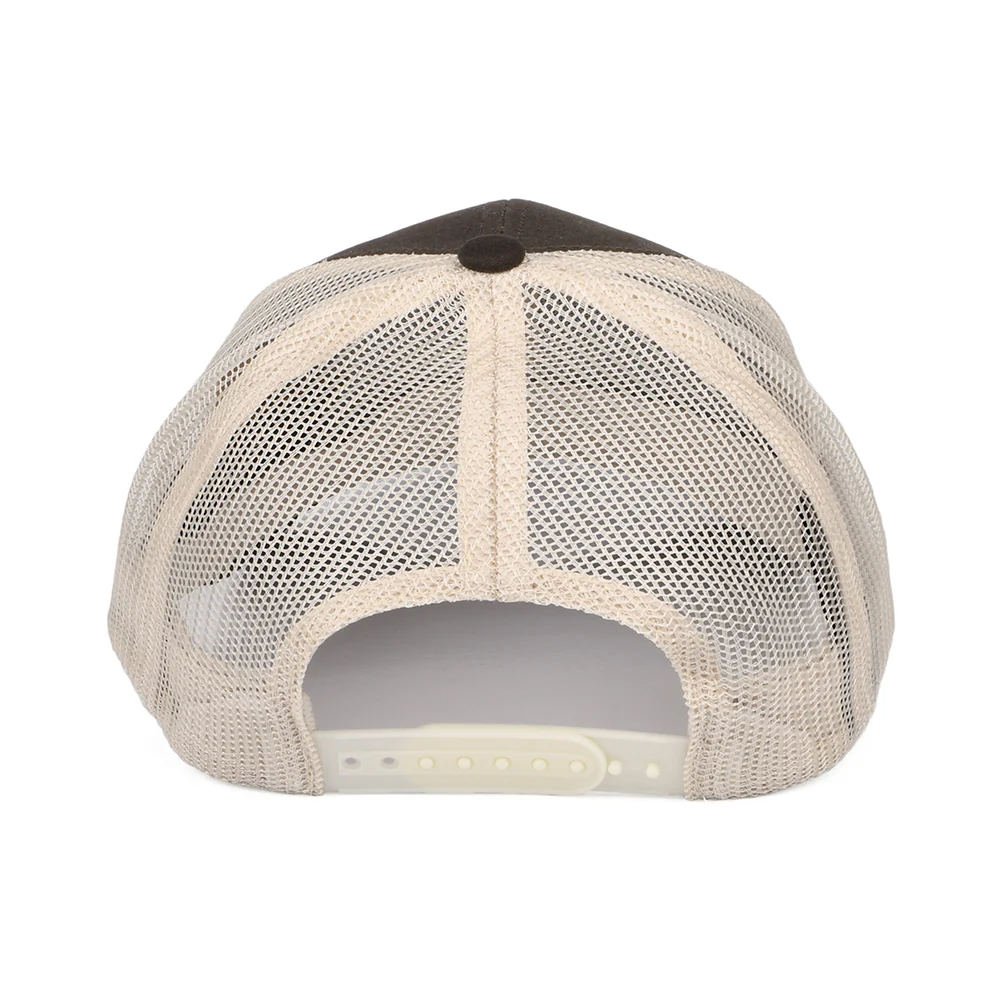 Brixton Rival Stamp NetPlus MP II Trucker Cap - Braun-Cremeweiß - Image 3
