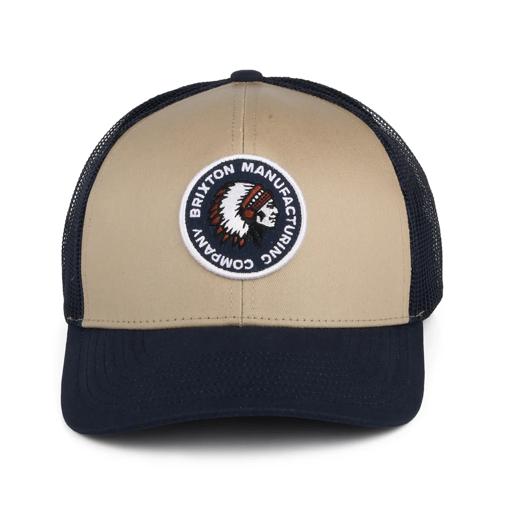 Brixton Rival Stamp NetPlus MP II Trucker Cap - Sand-Verwaschenes Marineblau - Image 2